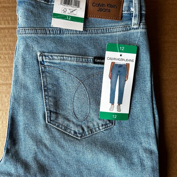 Calvin Klein Women's High-Rise Jean Light Blue size 12 - Picture 8 of 8